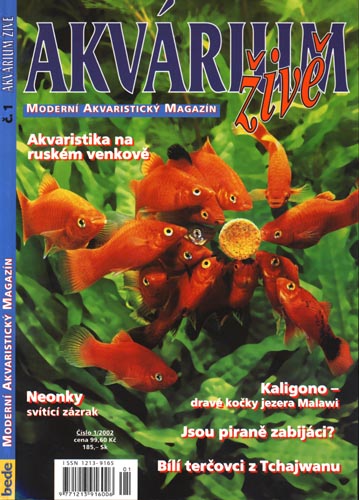 AKVÁRIUM ŽIVĚ - TITULNÍ STRANA čísla 1 - 2002
